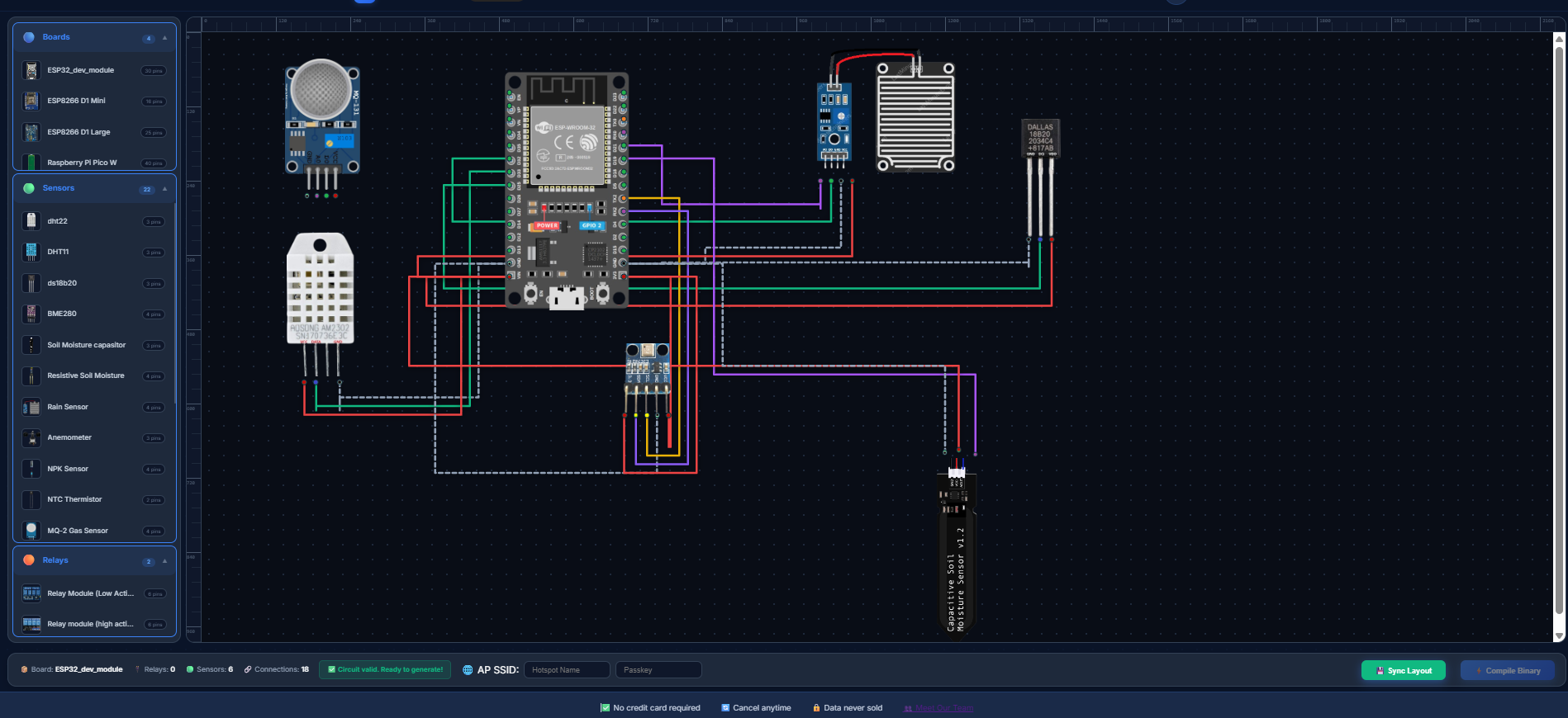 Visual Circuit Builder Interface